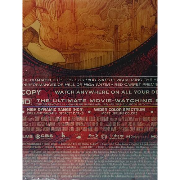 Hell or High Water Steelbook 4K UHD +Bluray+ Digital Sealed new - Picture 6 of 7